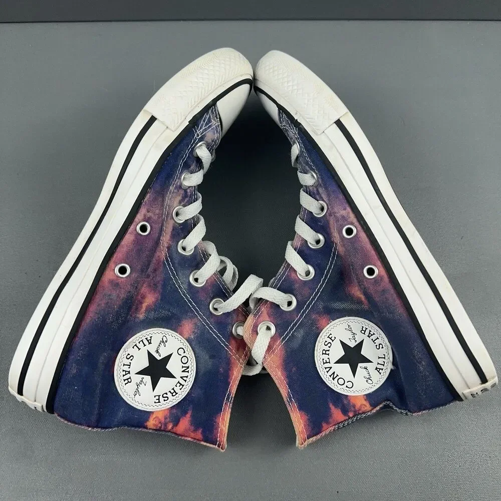 Converse Chuck Taylor All Star High Sunset Tie Dye Womens Size 7 Sneakers